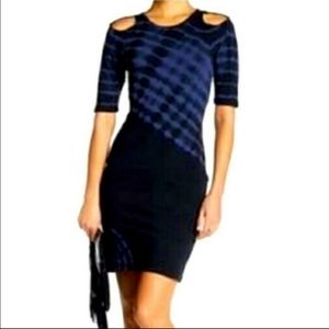 Wild Pearl tie dye bodycon dress - open shoulder‎